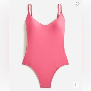 J. Crew Scoopneck One Piece Swimsuit Women Plus 22 3X Pink NWT BF162 Coverage